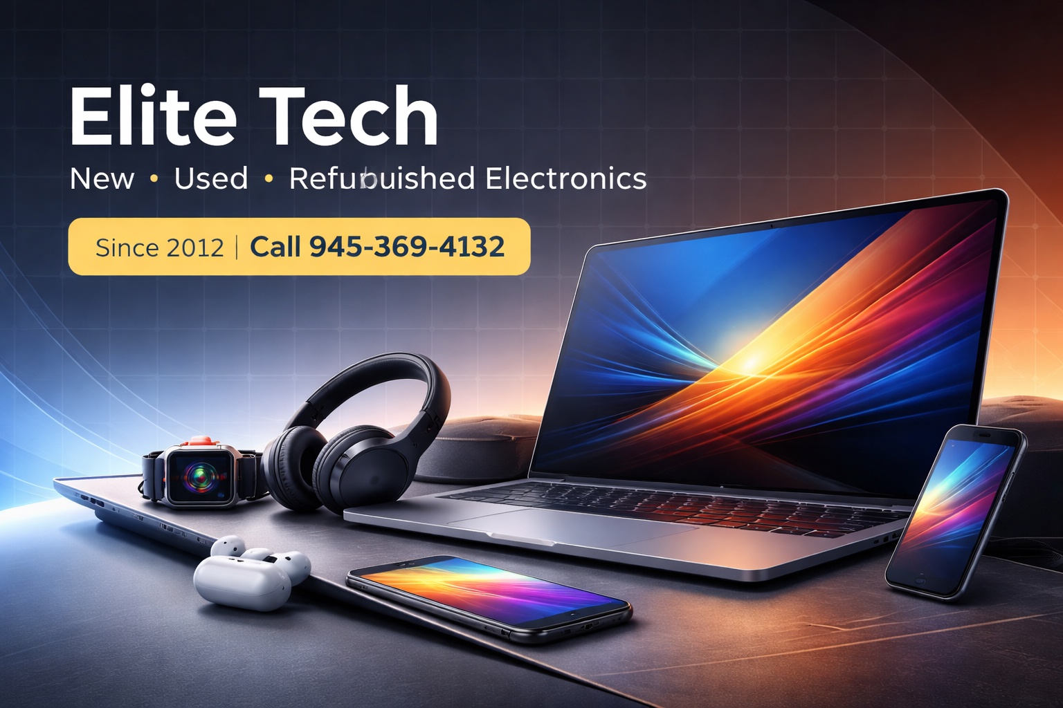 Elite Tech - electronics banner
