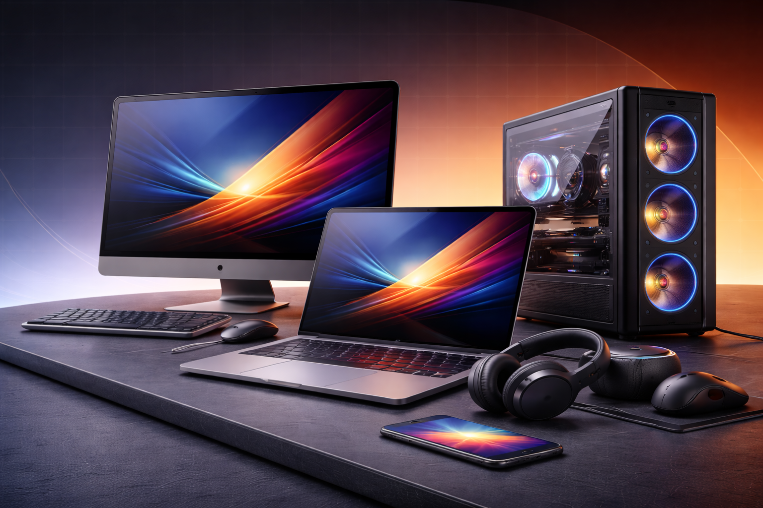 Laptops and desktops